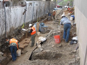 Excavations in progress